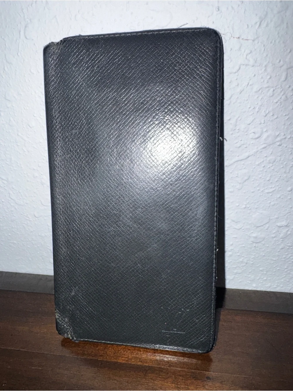Louis Vuitton Black Taiga Long Wallet